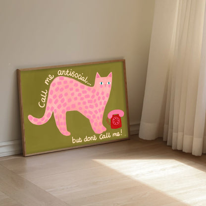 Don’t Call Me Cat Wall print