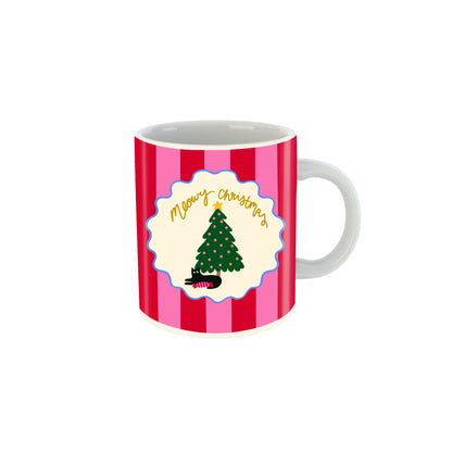 Meowy Christmas Ceramic Cat Mug