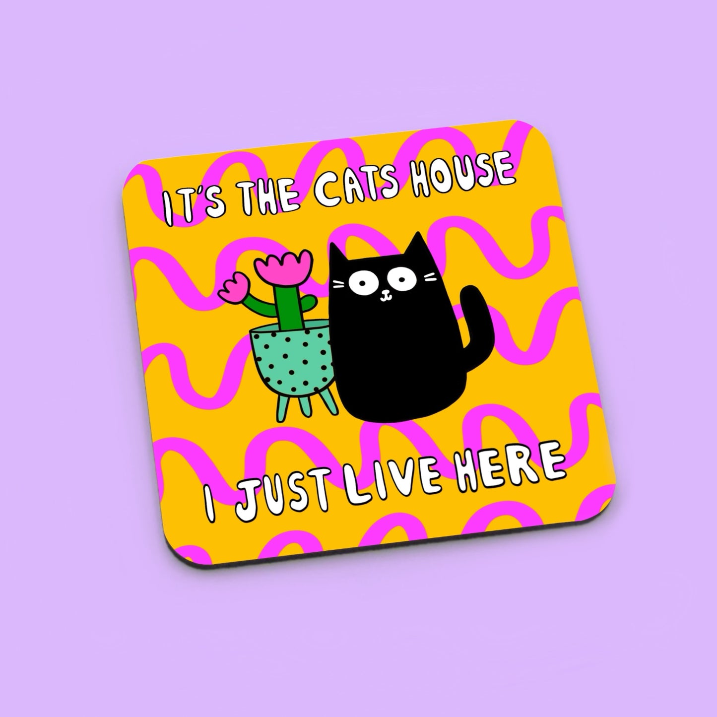 Cat’s House Coaster