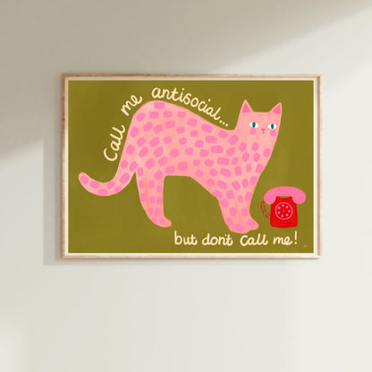 Don’t Call Me Cat Wall print