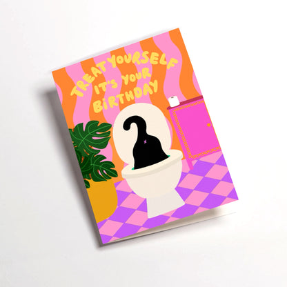 Treat Yourself Greetings Card