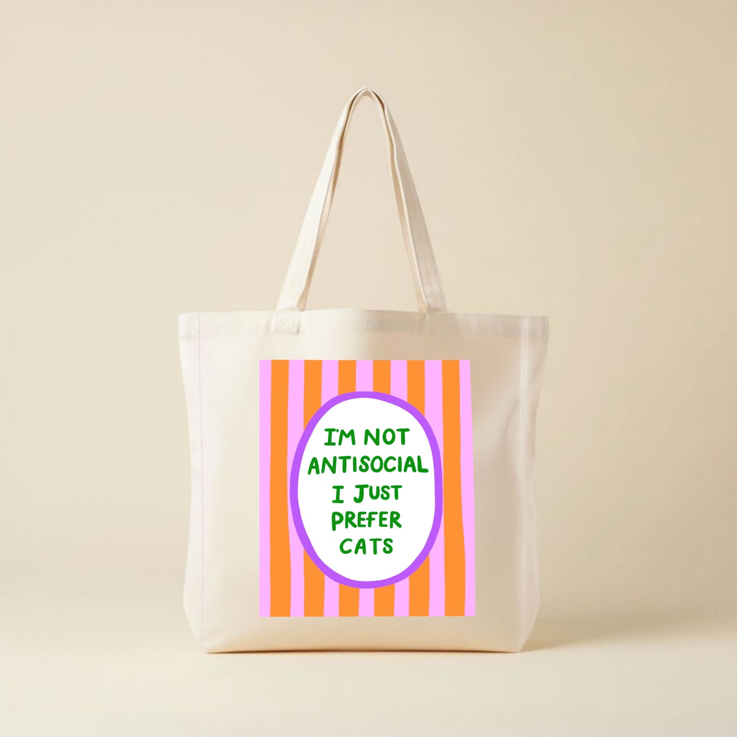 Antisocial Cat Tote Bag