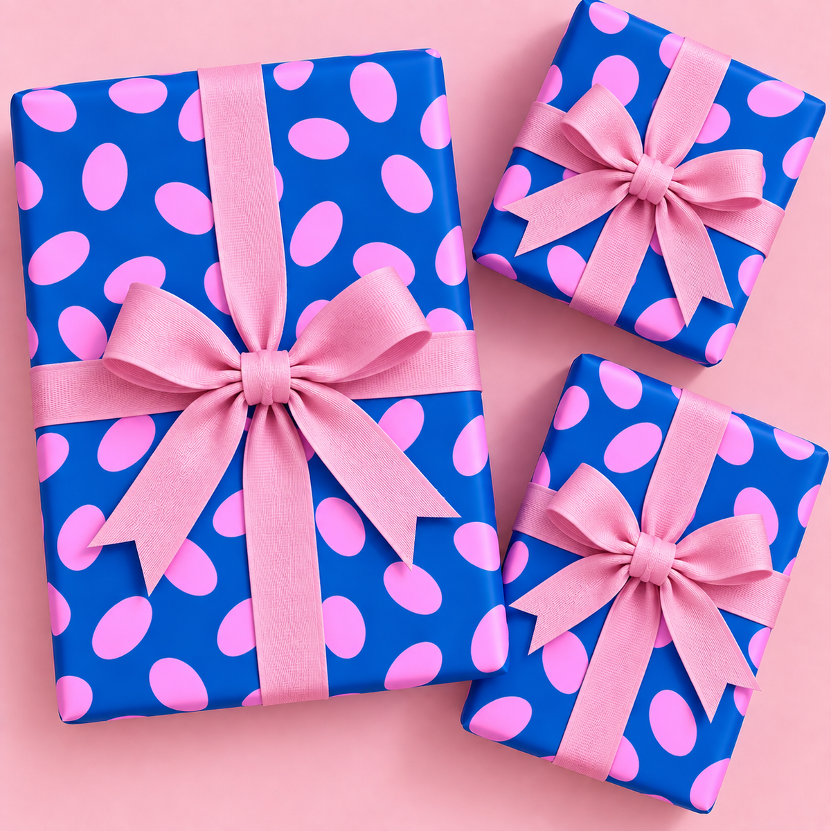 Pink Dots - Wrapping Paper Sheet