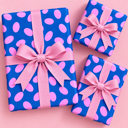 Pink Dots - Wrapping Paper Sheet