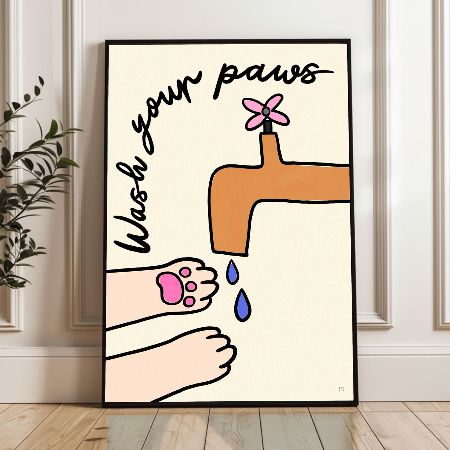Wash Your Paws Print