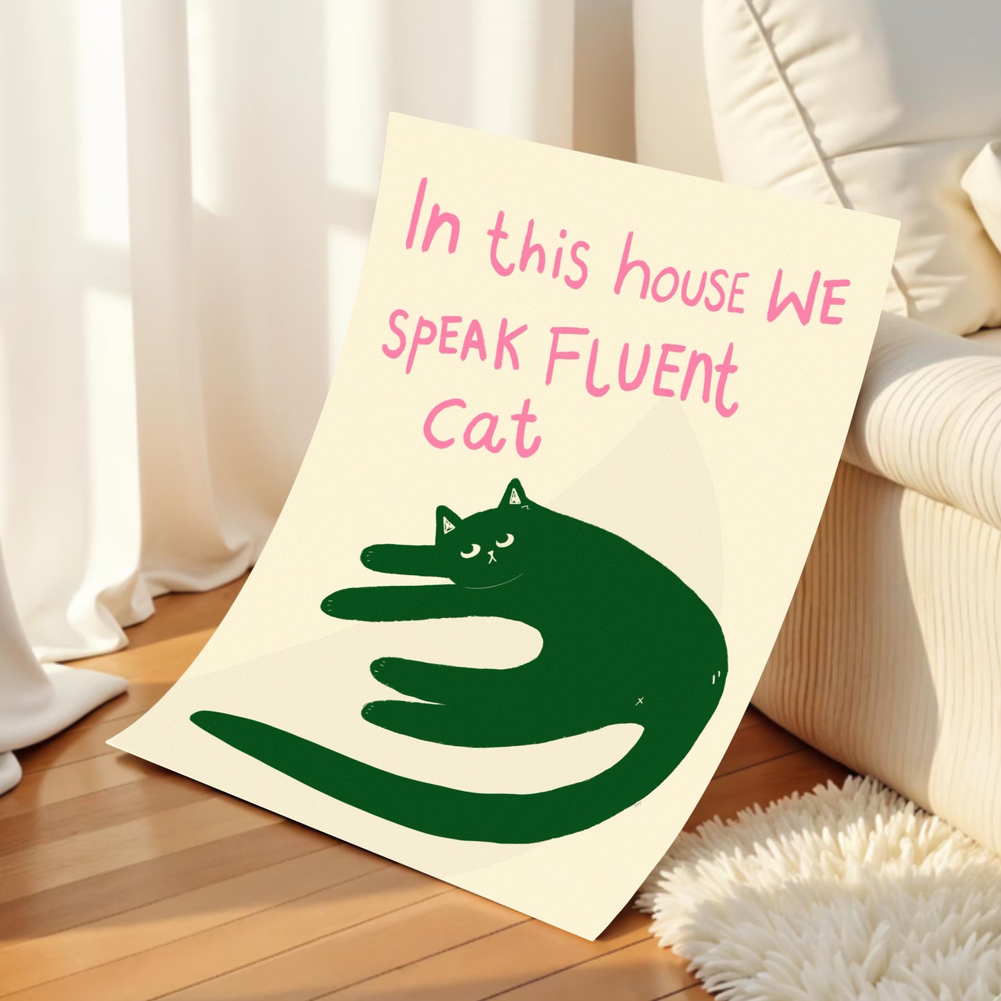 Fluent Cat Print