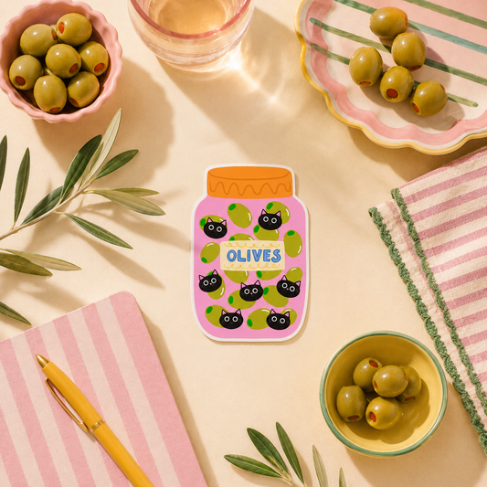 Olives - Cat Vinyl Sticker