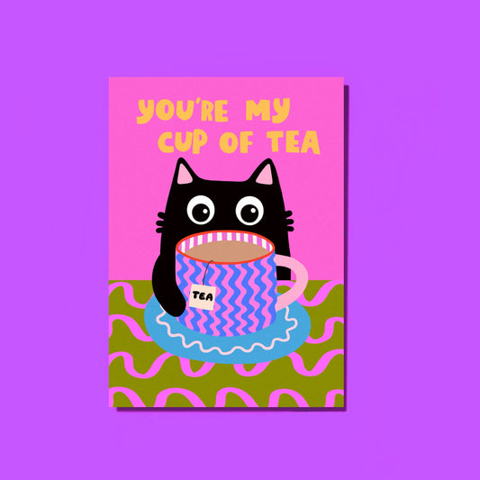Cup Of Tea Greetings Card