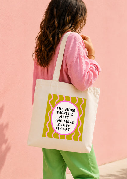 I Love My Cat Tote Bag