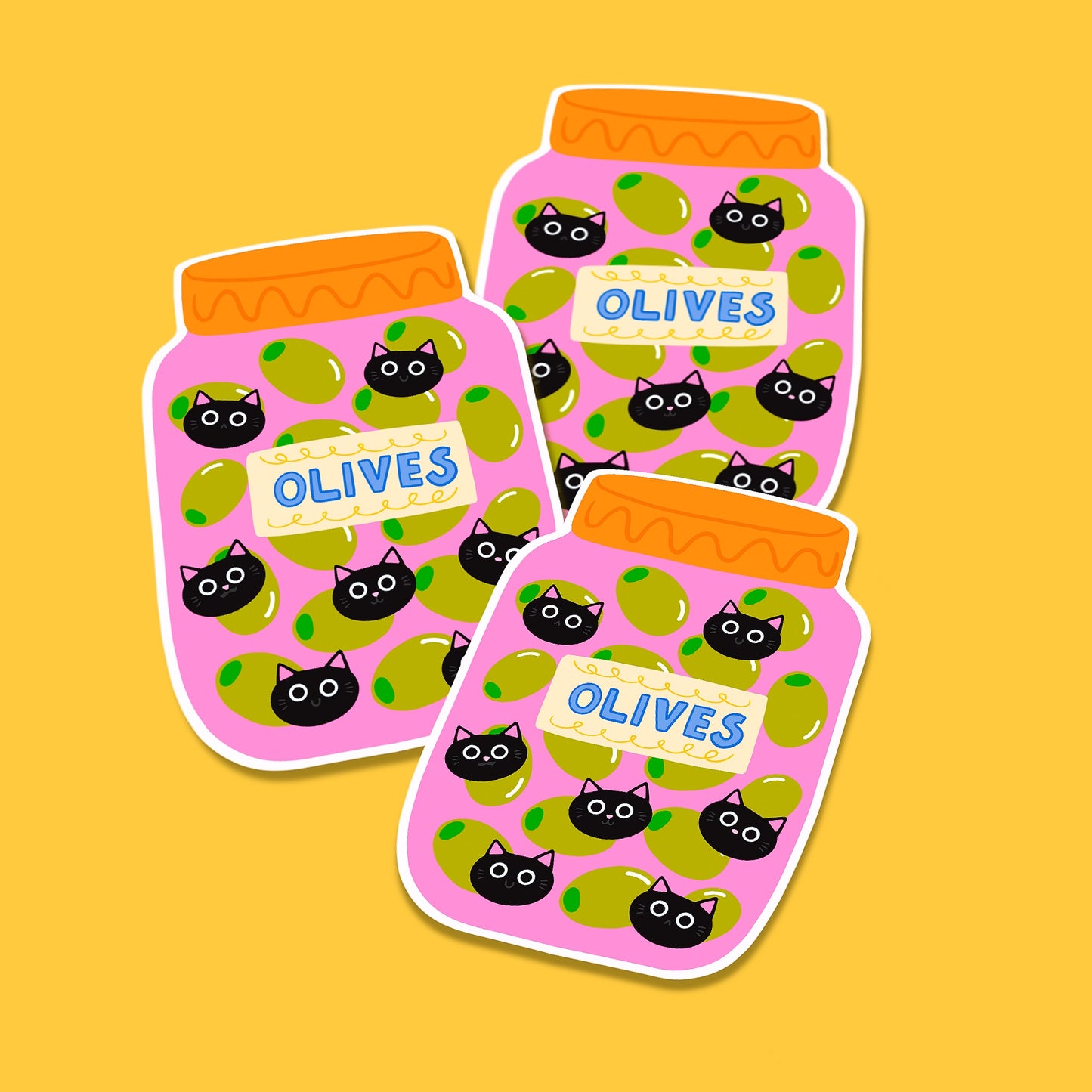 Olives - Cat Vinyl Sticker