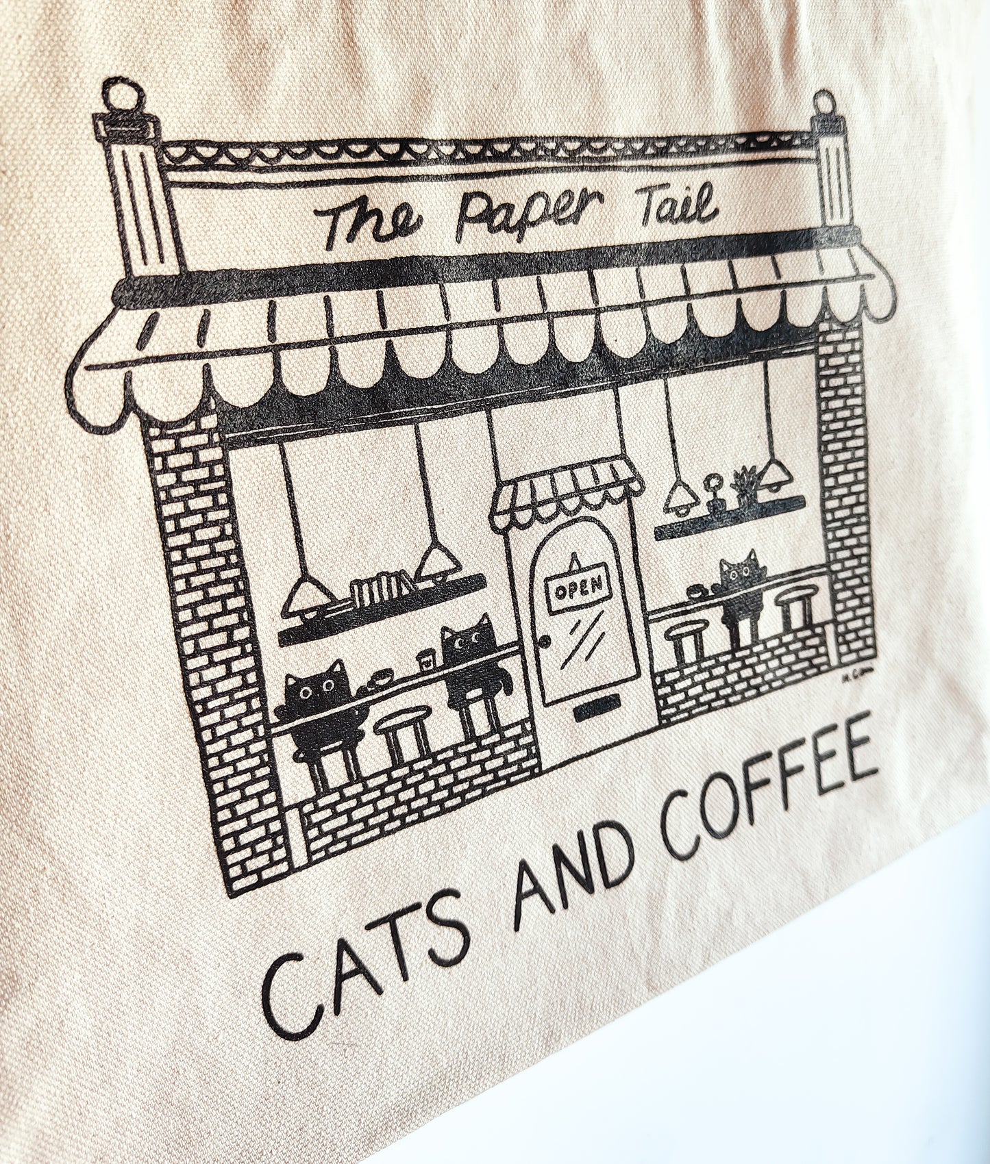 Cats And Coffee Tote Bag