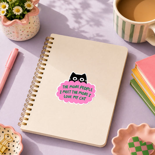 I Love My Cat - Vinyl Sticker