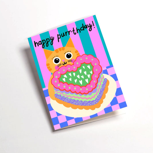 Happy Purr-thday Card