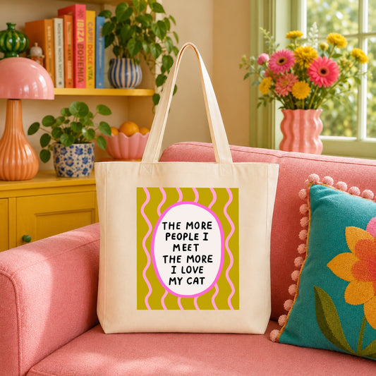 I Love My Cat Tote Bag