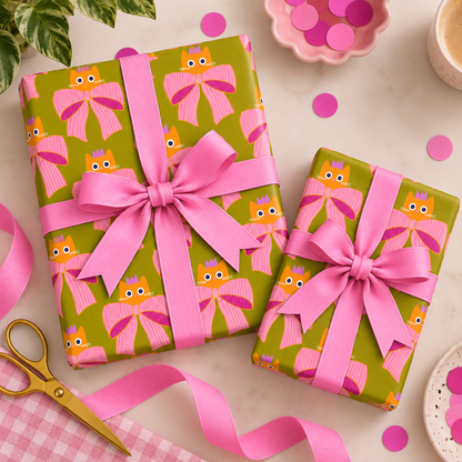 Orange Cat - Wrapping Paper Sheet