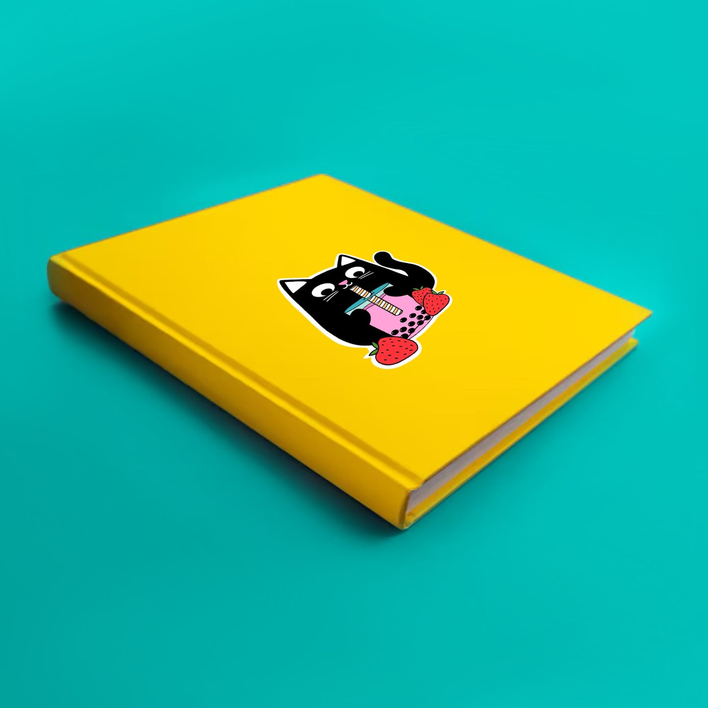 Bubble Tea Cat - Vinyl Sticker