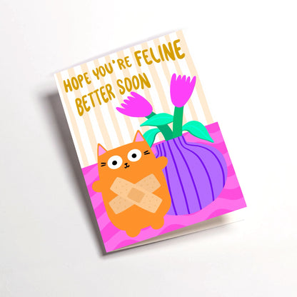 Feline Better Greetings Card