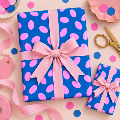 Pink Dots - Wrapping Paper Sheet