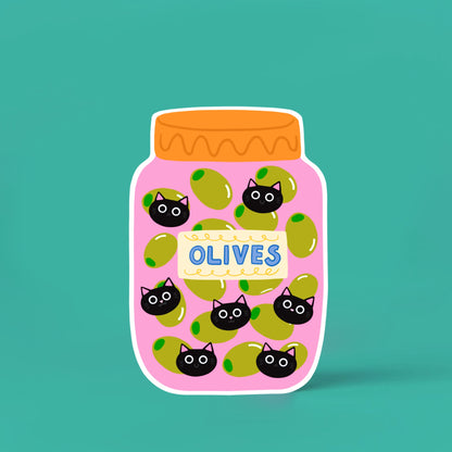 Olives - Cat Vinyl Sticker
