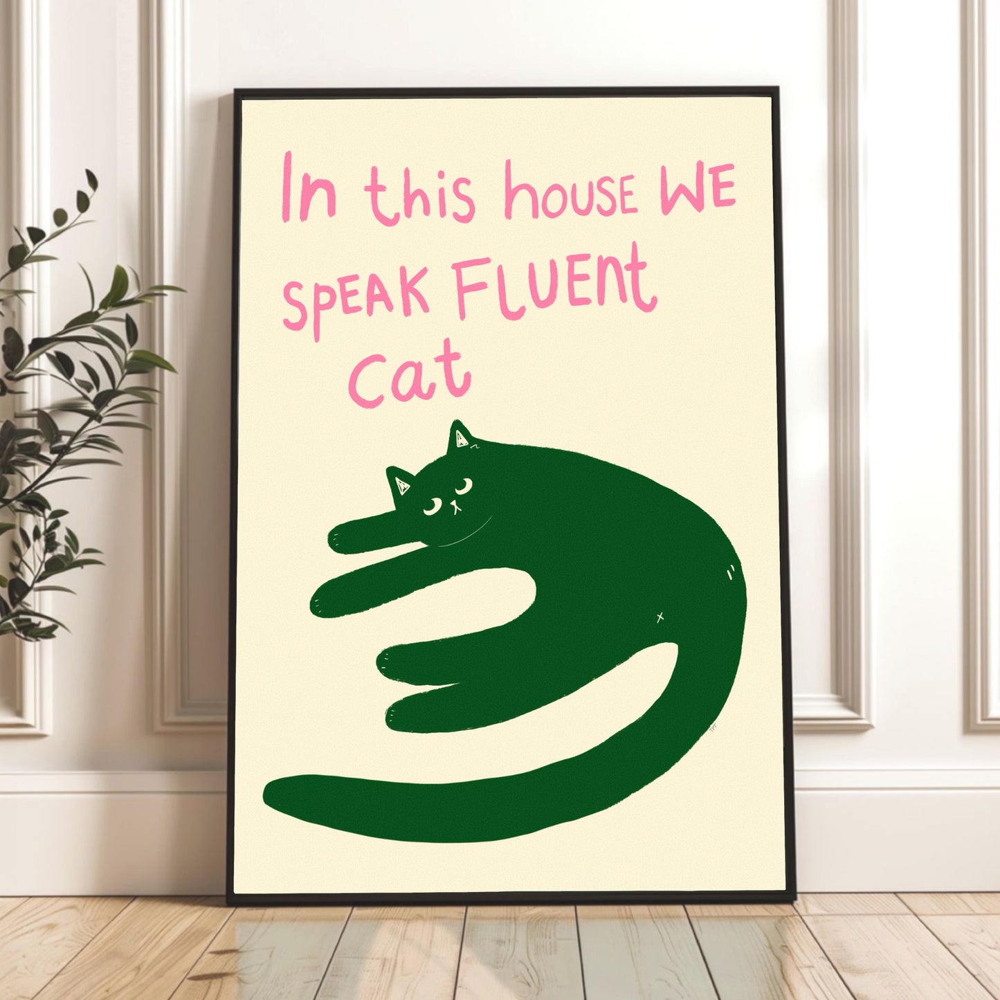 Fluent Cat Print