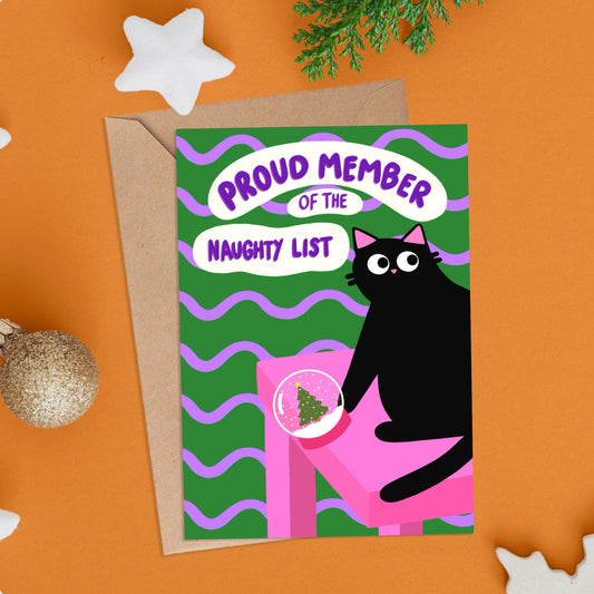 Naughty List Christmas Card