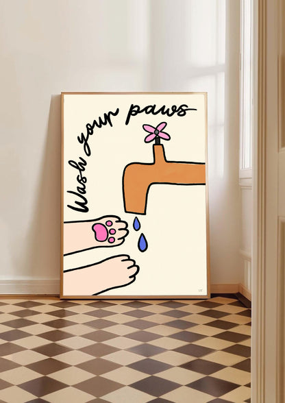 Wash Your Paws Print