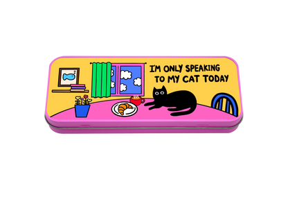 Speaking To My Cat - Pencil Tin