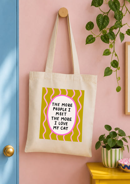 I Love My Cat Tote Bag