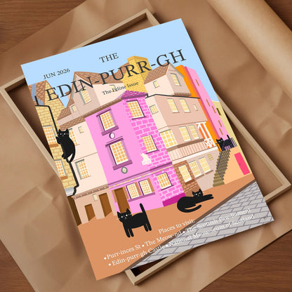 Edin-purr-gh (Cat Art Print)