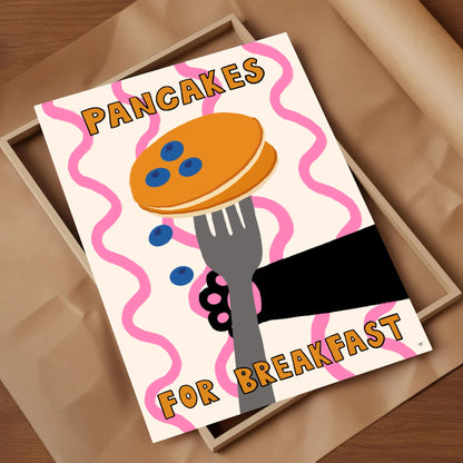 Pancakes For Breakfast Print