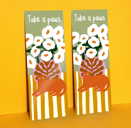 Take A Paws bookmark