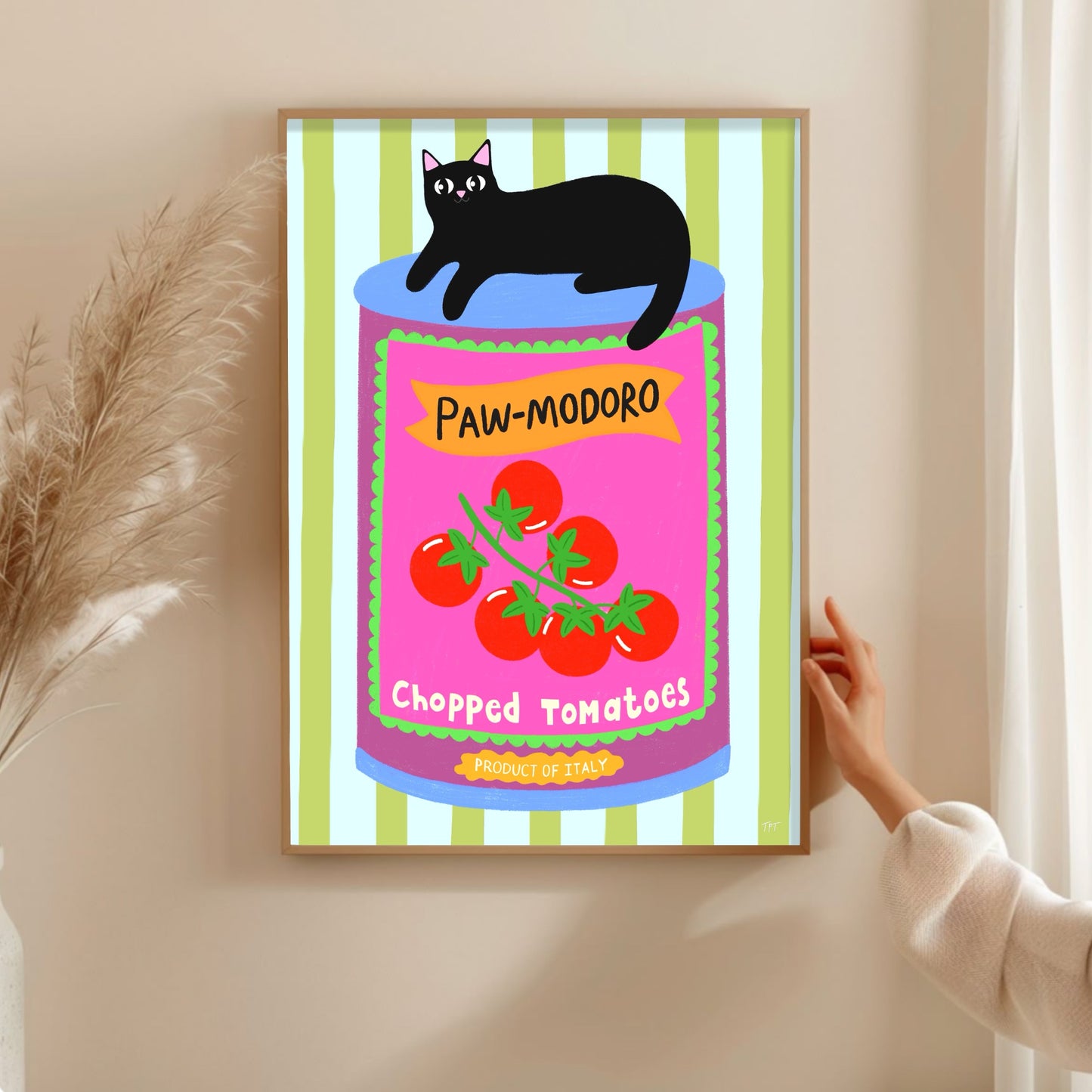 Paw-modoro - Cat Art Print