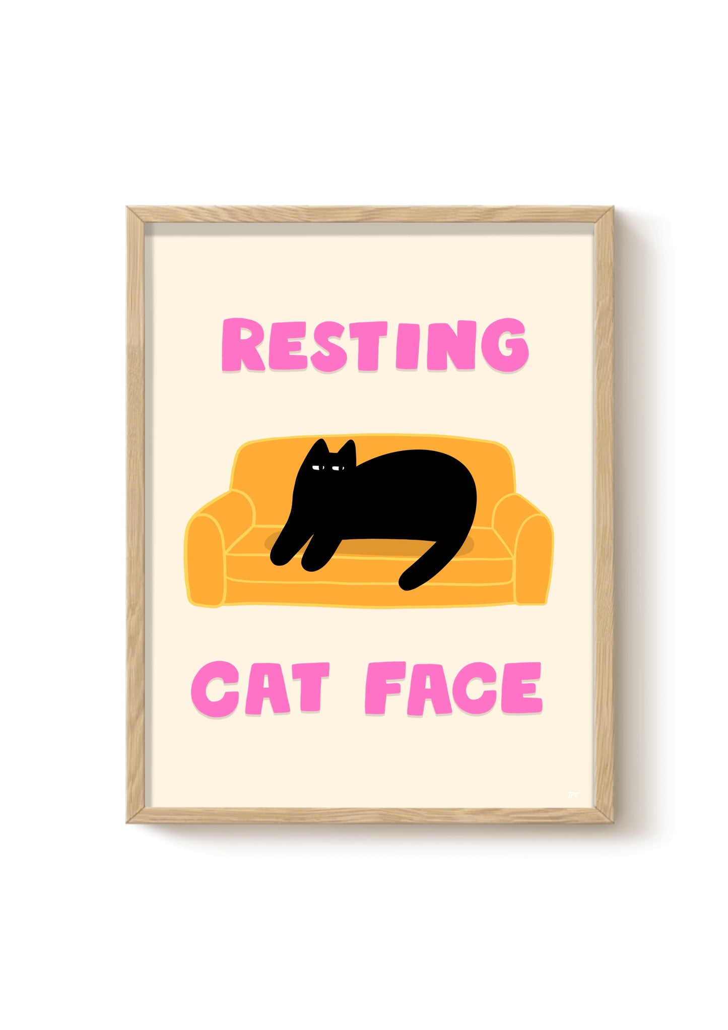 Chat au repos - Impression d'art