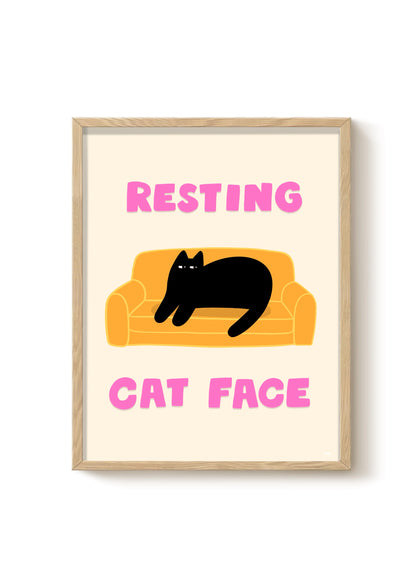 Chat au repos - Impression d'art