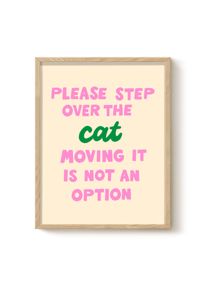 Enjamber le chat - Impression d'art