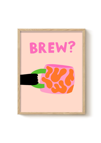 Brew - Cat Art Print