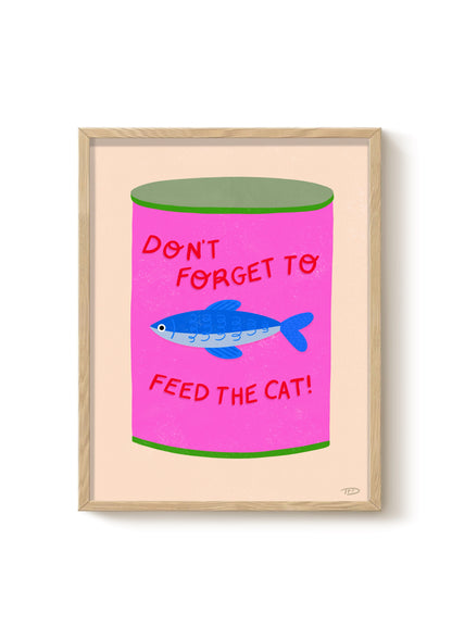 Feed The Cat - Art Print
