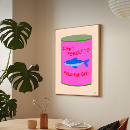 Feed The Cat - Art Print