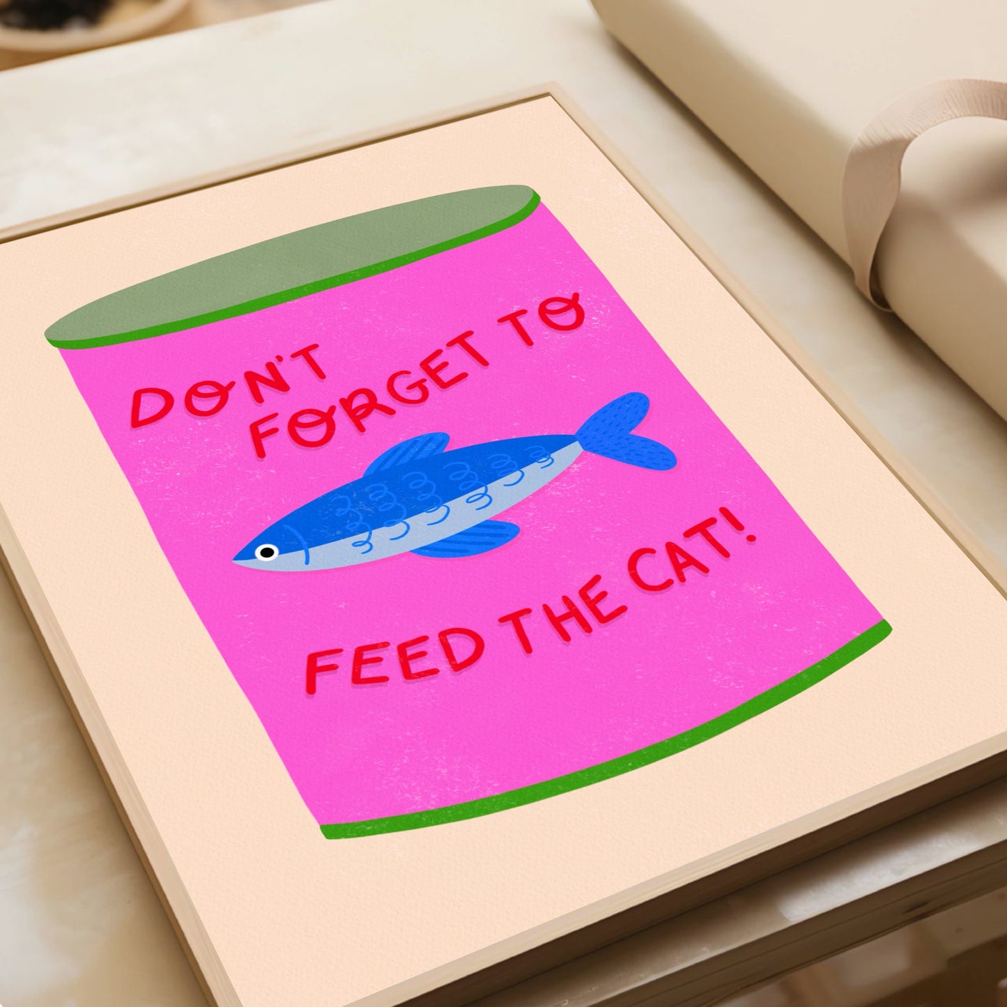 Feed The Cat - Art Print