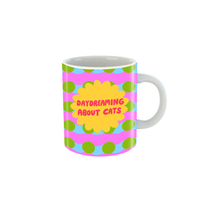 Mug en céramique "Je rêve de chats"