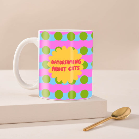 Keramiktasse "Tagträume von Katzen"