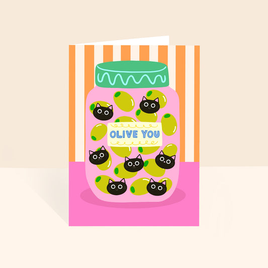 Olive You - Birthday Card
