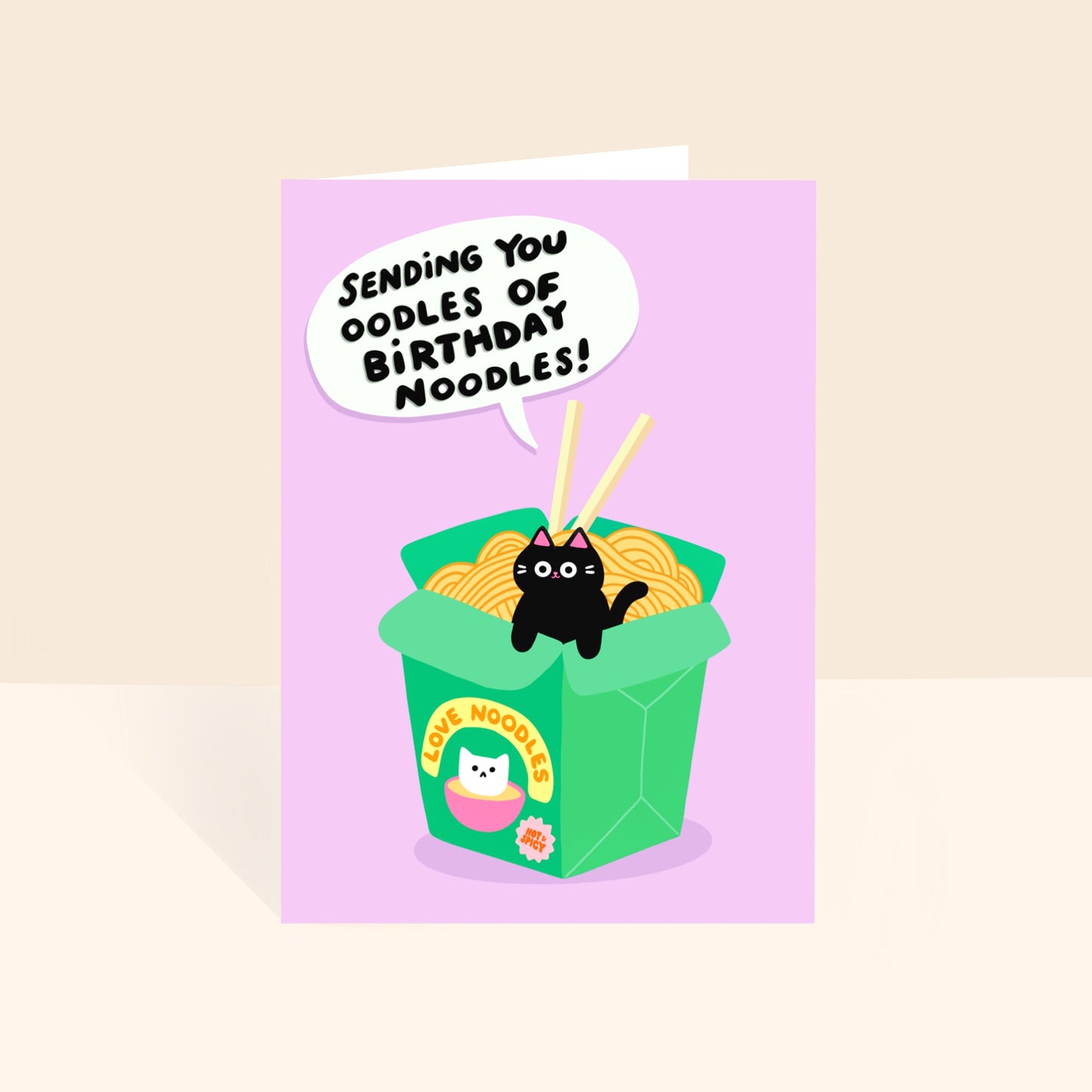 Nouilles - Carte d'anniversaire