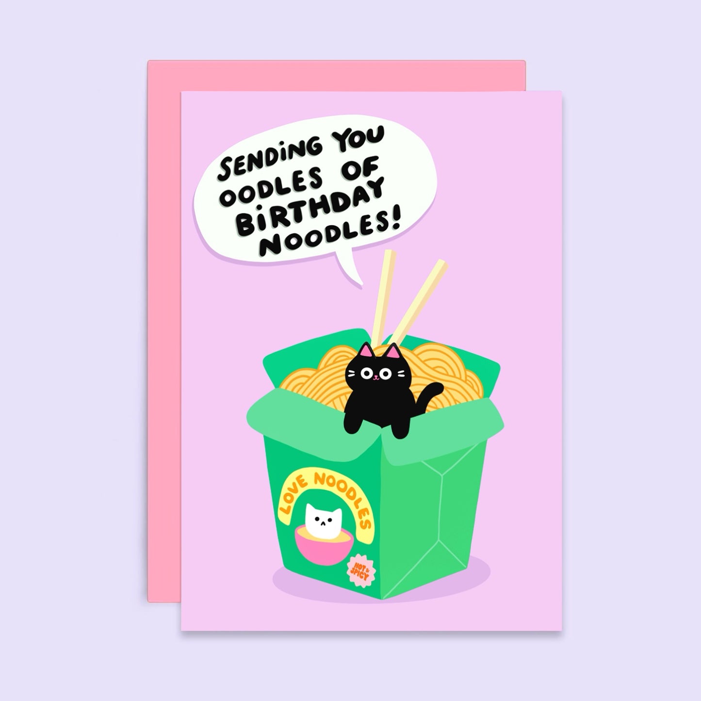 Nouilles - Carte d'anniversaire