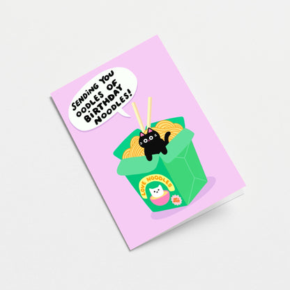 Nouilles - Carte d'anniversaire