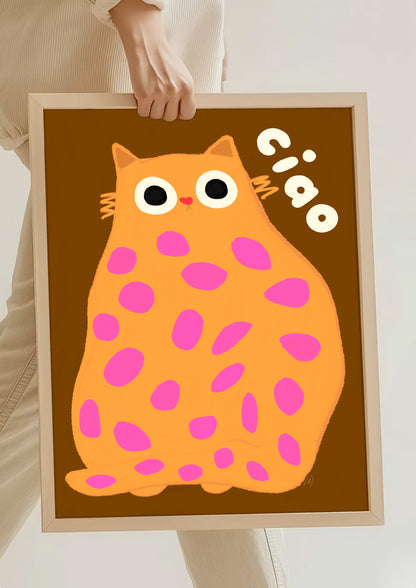 Ciao- Cat Art Print