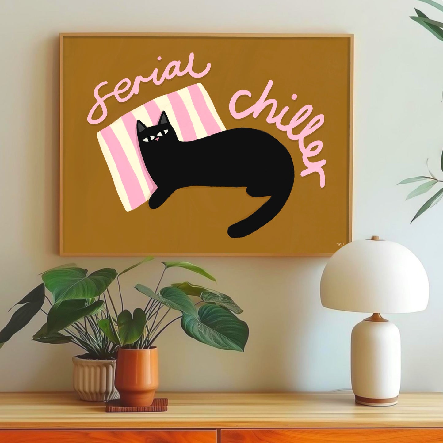 Serial Chiller - Impression d'art drôle de chat