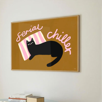 Serial Chiller - Impression d'art drôle de chat