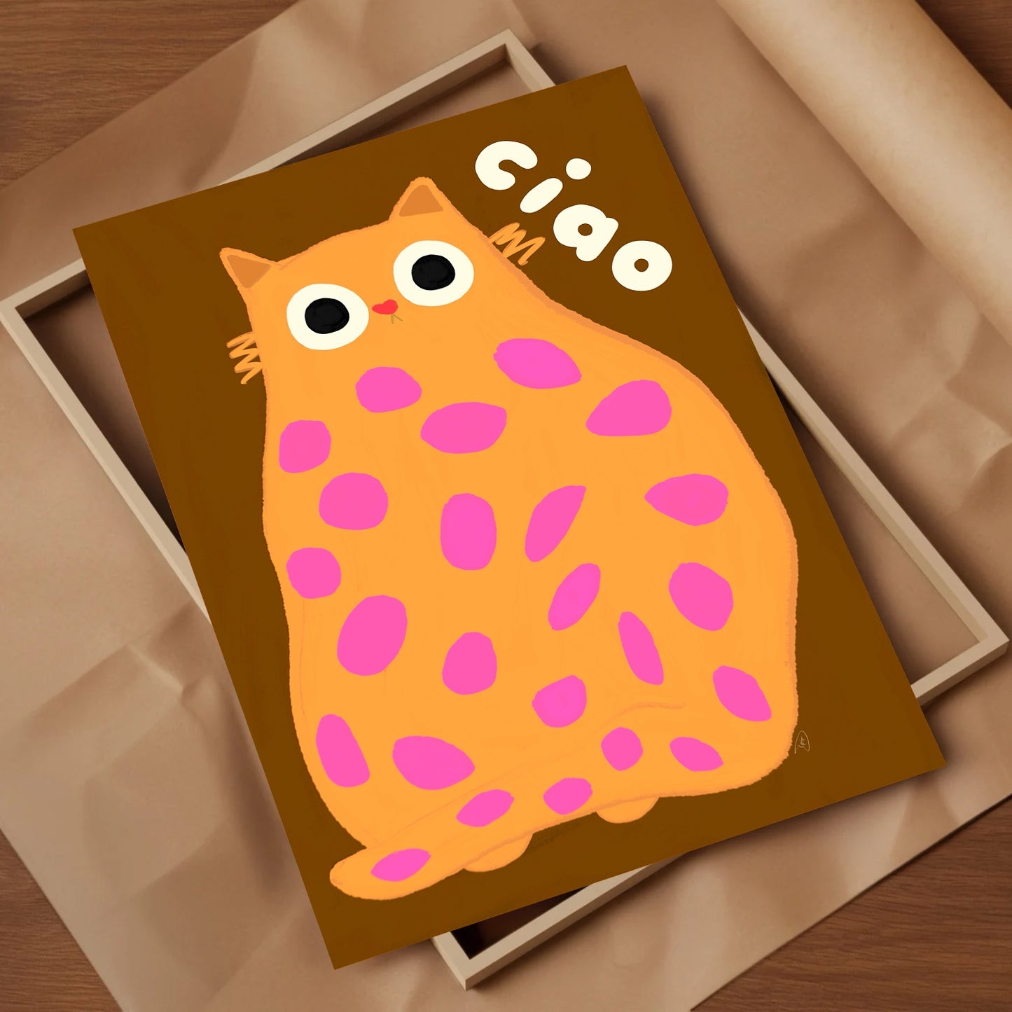 Ciao- Cat Art Print