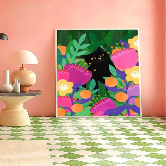Cat In The Wild print